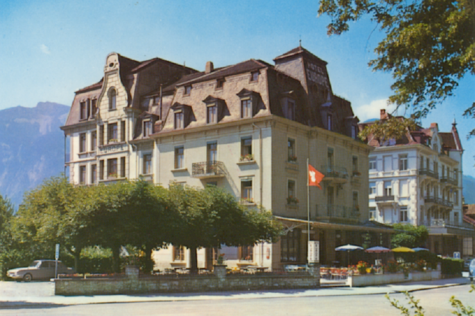 Vintage and adults hotel Carlton-Europe Interlaken history 1