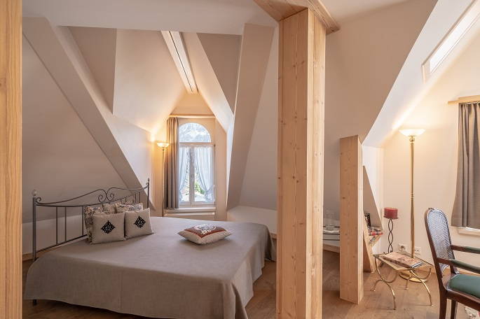 Aarmühle-Suite – offenes Schlafzimmer Aarmühle-Suite – offenes Schlafzimmer
